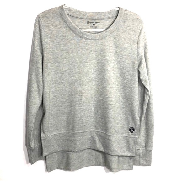 Pure Barre Tops - Pure Barre Gray Soft High Low Top 🐸